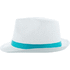 Hattu Subrero sublimation band for straw hats, valkoinen liikelahja logopainatuksella
