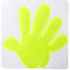 Heijastin Astana reflective sticker, hand, keltainen liikelahja logopainatuksella