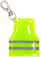 Heijastin Pit Lane mini reflective vest keyring, keltainen liikelahja logopainatuksella