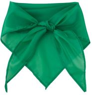 Huivi Plus scarf, vihreä liikelahja logopainatuksella