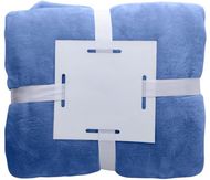 Huopa Espoo flannel blanket, sininen liikelahja logopainatuksella