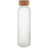Juomapullo Cloody glass sport bottle, valkoinen, luonnollinen liikelahja logopainatuksella