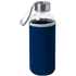 Juomapullo Dokath sport bottle, tummansininen liikelahja logopainatuksella