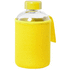Juomapullo Flaber glass sport bottle, keltainen liikelahja logopainatuksella