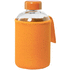 Juomapullo Flaber glass sport bottle, oranssi liikelahja logopainatuksella