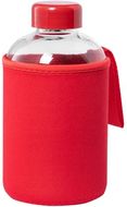 Juomapullo Flaber glass sport bottle, punainen liikelahja logopainatuksella