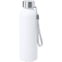 Juomapullo Gliter antibacterial sport bottle, valkoinen liikelahja logopainatuksella