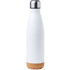 Juomapullo Kraten sport bottle, valkoinen liikelahja logopainatuksella