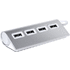 KESKITIN Weeper USB hub, valkoinen, hopea liikelahja logopainatuksella