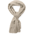Kaulahuivi Ribban scarf, beige liikelahja logopainatuksella