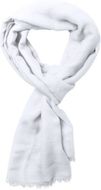 Kaulahuivi Ribban scarf, valkoinen liikelahja logopainatuksella