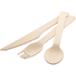 Kertakäyttöaterimet / Woolly wooden cutlery, fork / range, luonnollinen lisäkuva 2