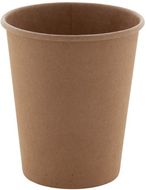 Kertakäyttömuki Papcap M paper cup, 240 ml, beige liikelahja logopainatuksella