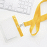 Kilvenkannatin Alter badge holder, keltainen, läpinäkyvä lisäkuva 1
