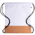 Kiristysnauha reppu CreaDraw Cork custom drawstring bag, valkoinen, luonnollinen lisäkuva 1