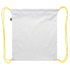 Kiristysnauha reppu CreaDraw Kids RPET custom drawstring bag for kids, valkoinen, keltainen lisäkuva 1