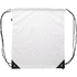 Kiristysnauha reppu CreaDraw Plus RPET custom drawstring bag, valkoinen, musta lisäkuva 1