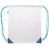 Kiristysnauha reppu CreaDraw Plus RPET custom drawstring bag, valkoinen, sininen lisäkuva 1