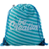 Kiristysnauha reppu CreaDraw Plus RPET custom drawstring bag, valkoinen, sininen lisäkuva 3