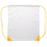 Kiristysnauha reppu CreaDraw Plus custom drawstring bag, valkoinen, keltainen lisäkuva 1