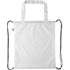 Kiristysnauha reppu CreaDraw Shop RPET custom drawstring bag, valkoinen, musta lisäkuva 1