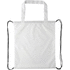 Kiristysnauha reppu CreaDraw Shop custom drawstring bag, valkoinen, musta lisäkuva 1