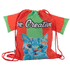 Kiristysnauha reppu CreaDraw T Kids RPET custom drawstring bag for kids, punainen liikelahja logopainatuksella