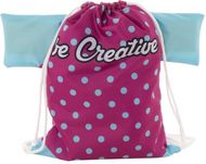 Kiristysnauha reppu CreaDraw T Kids custom drawstring bag for kids, valkoinen liikelahja logopainatuksella
