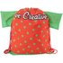 Kiristysnauha reppu CreaDraw T custom drawstring bag, punainen liikelahja logopainatuksella