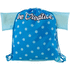 Kiristysnauha reppu CreaDraw T custom drawstring bag, sininen liikelahja logopainatuksella