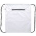 Kiristysnauha reppu CreaDraw Zip RPET custom drawstring bag, valkoinen, musta lisäkuva 1