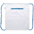Kiristysnauha reppu CreaDraw Zip RPET custom drawstring bag, valkoinen, sininen lisäkuva 1