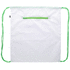 Kiristysnauha reppu CreaDraw Zip RPET custom drawstring bag, valkoinen, vihreä lisäkuva 1
