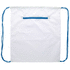 Kiristysnauha reppu CreaDraw Zip custom drawstring bag, valkoinen, sininen lisäkuva 1