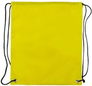 Kiristysnauha reppu Dinki drawstring bag, keltainen liikelahja logopainatuksella
