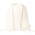 Kiristysnauha reppu Felman hemp drawstring bag, valkoinen liikelahja logopainatuksella