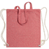 Kiristysnauha reppu Fenin drawstring bag, punainen liikelahja logopainatuksella
