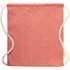 Kiristysnauha reppu Konim drawstring bag, punainen liikelahja logopainatuksella