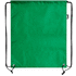 Kiristysnauha reppu Lambur RPET drawstring bag, vihreä liikelahja logopainatuksella