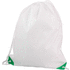 Kiristysnauha reppu Nofler drawstring bag, valkoinen, vihreä lisäkuva 1