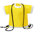 Kiristysnauha reppu Paxer drawstring bag, valkoinen, keltainen lisäkuva 1