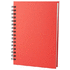 Kirjasin Emerot notebook, punainen liikelahja logopainatuksella