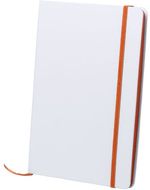 Kirjasin Kaffol notebook, valkoinen, oranssi liikelahja logopainatuksella