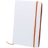 Kirjasin Kaffol notebook, valkoinen, oranssi liikelahja logopainatuksella