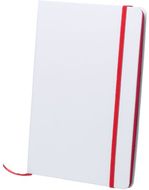 Kirjasin Kaffol notebook, valkoinen, punainen liikelahja logopainatuksella