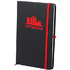 Kirjasin Kefron notebook, musta, punainen liikelahja logopainatuksella