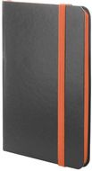 Kirjasin Kolly notebook, musta, oranssi liikelahja logopainatuksella
