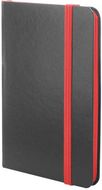 Kirjasin Kolly notebook, musta, punainen liikelahja logopainatuksella