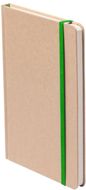 Kirjasin Raimok notebook, luonnollinen, vihreä liikelahja logopainatuksella