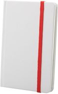 Kirjasin Yakis notebook, valkoinen, punainen liikelahja logopainatuksella